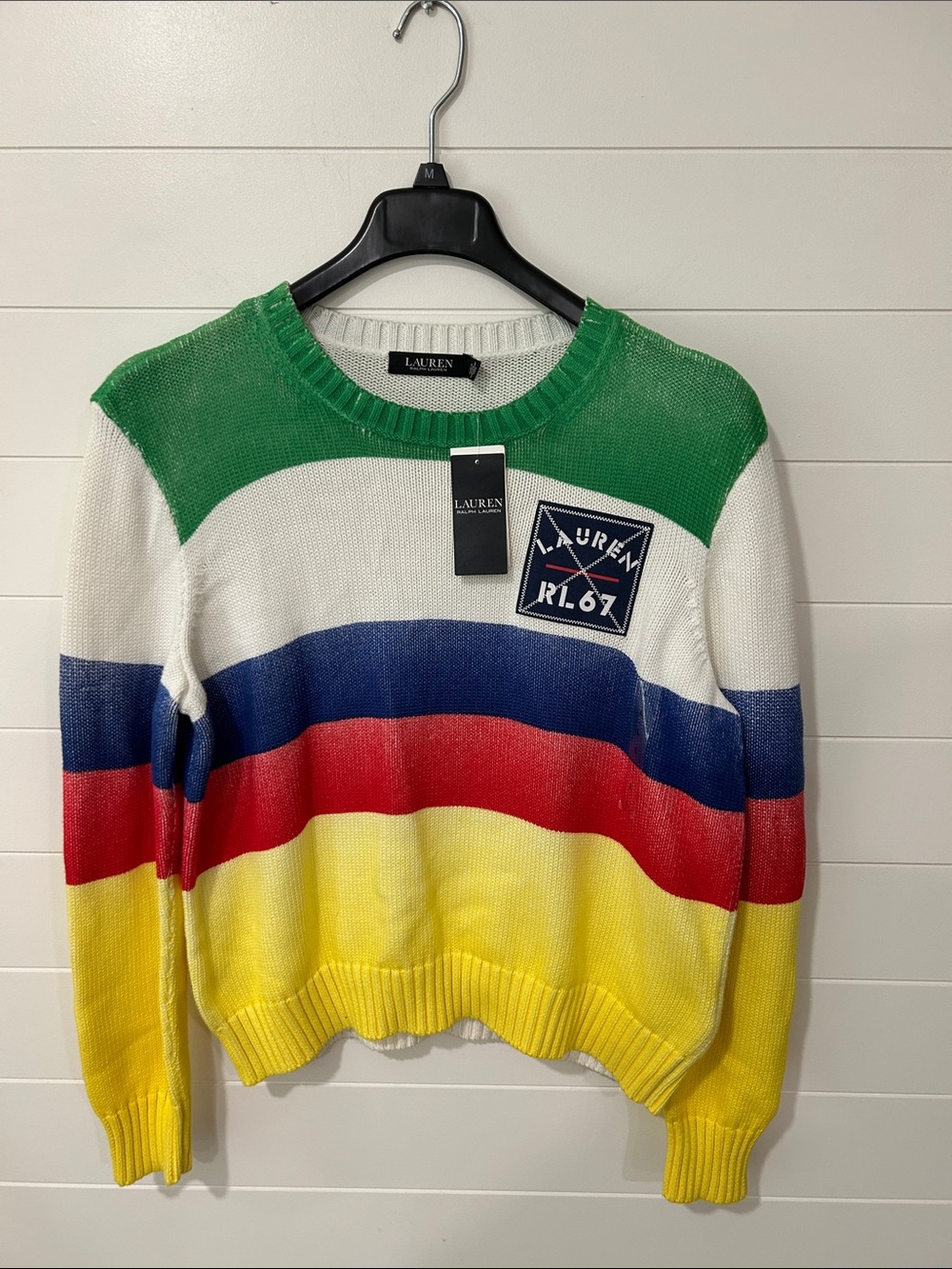 Lauren Ralph Lauren Multicolor Striped Crewneck Sweater
